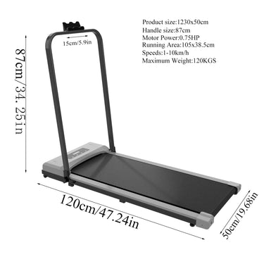 Foldable Under-Desk Walking Pad Pro – Compact Curved Treadmill with Remote Control for Effortless Home Workouts